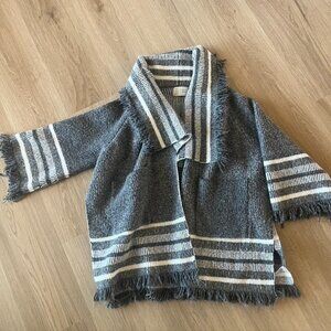 ** Anthropologie Saturday Sunday Parkland Boho Fringe Oversized Cardigan Sweater